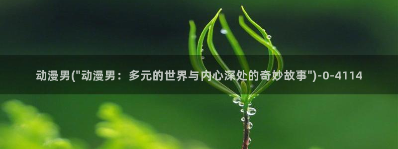 工口动漫：动漫男(\